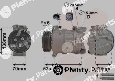 Van Wezel 0200K209 — Compressor, air conditioning *** IR PLUS ***