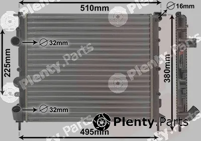 Van Wezel 43002271 — Radiator, engine cooling