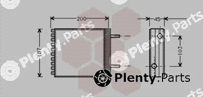 Van Wezel 59006066 — Heat Exchanger, interior heating