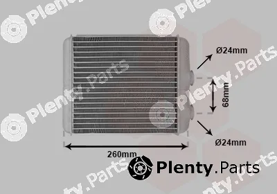 Van Wezel 37006259 — Heat Exchanger, interior heating
