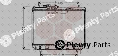 Van Wezel 11002044 — Radiator, engine cooling