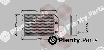 Van Wezel 37006315 — Heat Exchanger, interior heating
