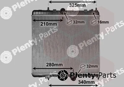 Van Wezel 40002384 — Radiator, engine cooling