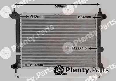 Van Wezel 37002207 — Radiator, engine cooling