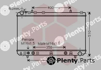 Van Wezel 81002138 — Radiator, engine cooling