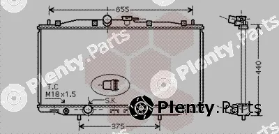Van Wezel 25002170 — Radiator, engine cooling