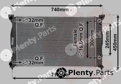 Van Wezel 03002241 — Radiator, engine cooling