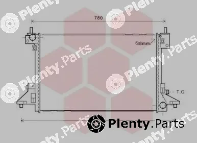 Van Wezel 37002601 — Radiator, engine cooling