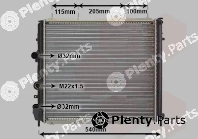 Van Wezel 43002174 — Radiator, engine cooling