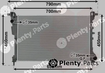 Van Wezel 17012708 — Radiator, engine cooling