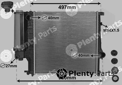 Van Wezel 06002124 — Radiator, engine cooling *** IR PLUS ***