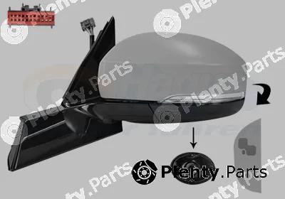 Van Wezel 0262825 — Exterior Mirror * HAGUS *