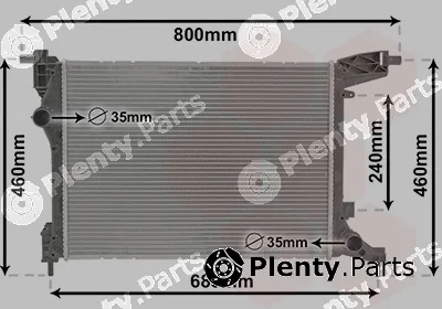 Van Wezel 17012707 — Radiator, engine cooling