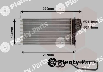 Van Wezel 09006279 — Heat Exchanger, interior heating