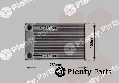 Van Wezel 37006656 — Heat Exchanger, interior heating