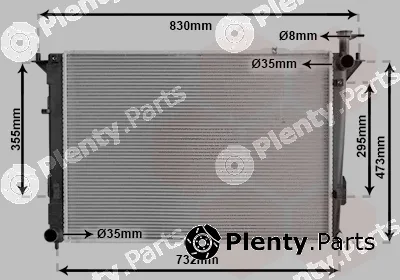 Van Wezel 82002447 — Radiator, engine cooling