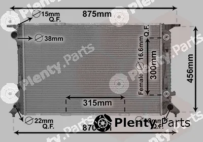 Van Wezel 03002309 — Radiator, engine cooling