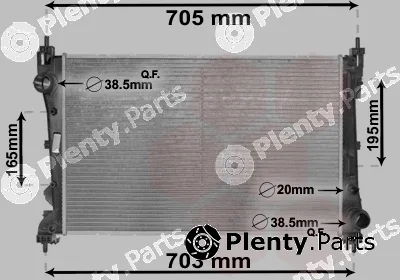Van Wezel 17002449 — Radiator, engine cooling