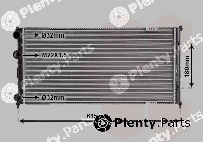 Van Wezel 58002192 — Radiator, engine cooling