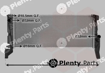 Van Wezel 06012707 — Radiator, engine cooling