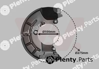 Van Wezel 5829372 — Splash Guard, brake disc