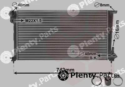 Van Wezel 09002159 — Radiator, engine cooling *** IR PLUS ***