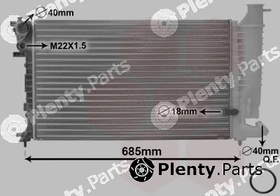 Van Wezel 09002110 — Radiator, engine cooling *** IR PLUS ***