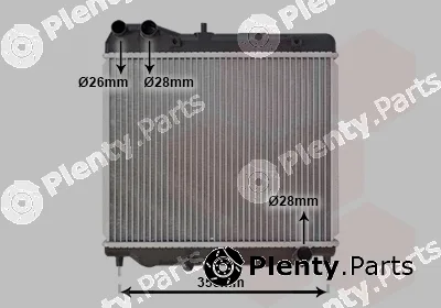 Van Wezel 25002178 — Radiator, engine cooling