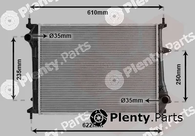 Van Wezel 17002329 — Radiator, engine cooling