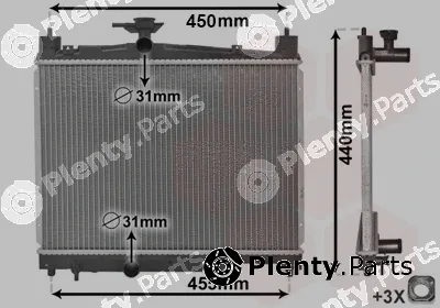 Van Wezel 53002251 — Radiator, engine cooling