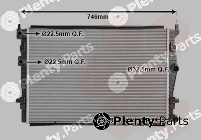 Van Wezel 58012733 — Radiator, engine cooling
