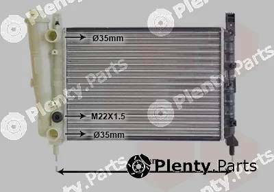 Van Wezel 17002040 — Radiator, engine cooling