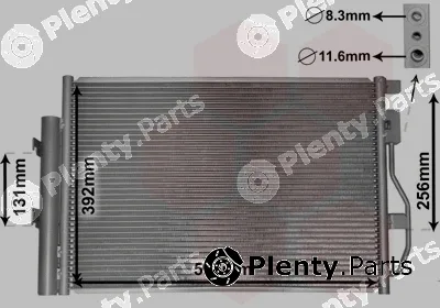 Van Wezel 08005048 — Condenser, air conditioning