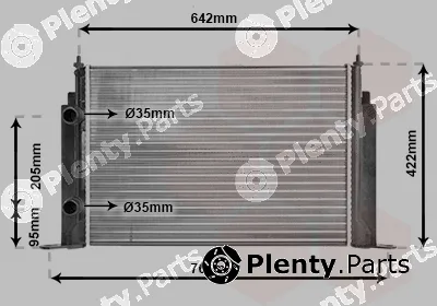 Van Wezel 17002244 — Radiator, engine cooling