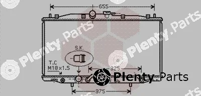 Van Wezel 25002179 — Radiator, engine cooling