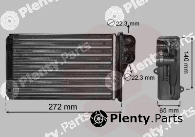 Van Wezel 40006292 — Heat Exchanger, interior heating