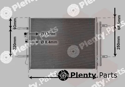 Van Wezel 82015712 — Condenser, air conditioning