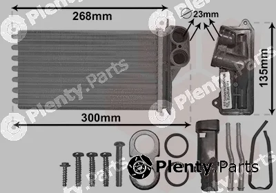 Van Wezel 09006397 — Heat Exchanger, interior heating *** IR PLUS ***