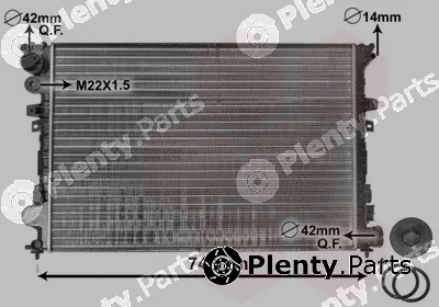 Van Wezel 09002089 — Radiator, engine cooling *** IR PLUS ***