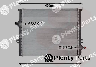 Van Wezel 06012734 — Radiator, engine cooling