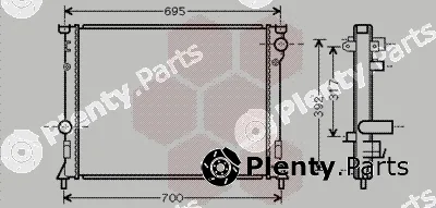Van Wezel 07002116 — Radiator, engine cooling