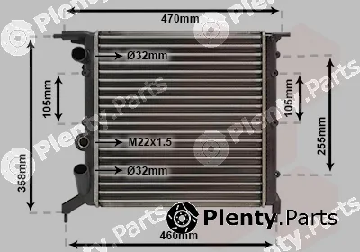 Van Wezel 43002121 — Radiator, engine cooling