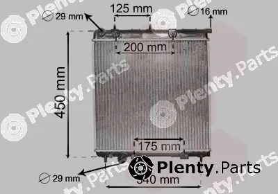 Van Wezel 40002288 — Radiator, engine cooling