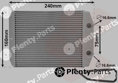Van Wezel 17016700 — Heat Exchanger, interior heating *** IR PLUS ***