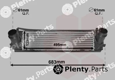 Van Wezel 06004466 — Charge Air Cooler *** IR PLUS ***