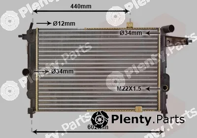 Van Wezel 37002119 — Radiator, engine cooling