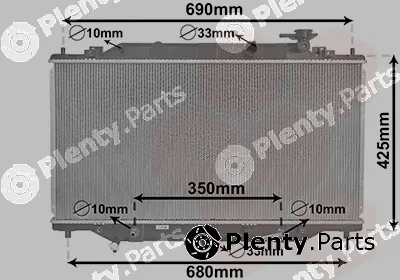 Van Wezel 27002292 — Radiator, engine cooling