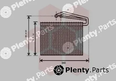 Van Wezel 3700V400 — Evaporator, air conditioning