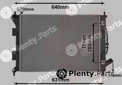 Van Wezel 82002436 — Radiator, engine cooling