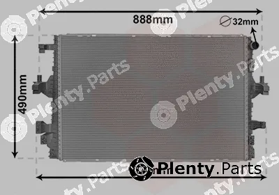 Van Wezel 58012716 — Radiator, engine cooling